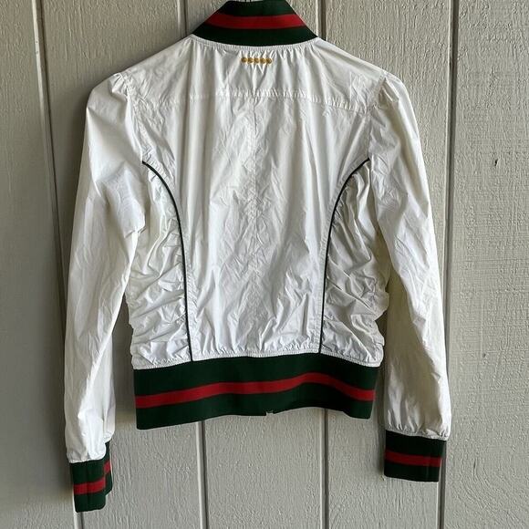 Coogi Nylon Bomber Jacket in White Girl’s Size L - Picture 5 of 8